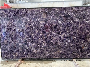 Amethyst Purple Gemstone Translucent Wall Panel