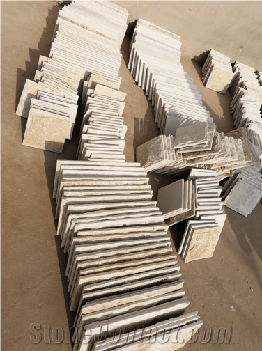 Beige Quartzite Tile Paving 