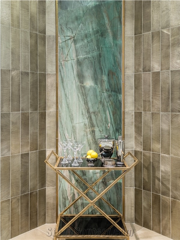 Botanic Green Wave Quartzite Commercial Counters, Bar Tops Countertop