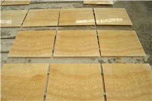 Orange Yellow Onyx Slab Tiles Polished