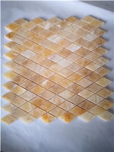 Orange Yellow Onyx Slab Tiles Polished
