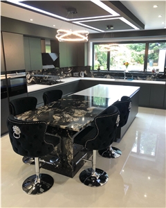 Natural Stone Cosmic Black & Quartz Calacatta Imperial Natural Stone Cosmic Black & Quartz Calacatta Imperial