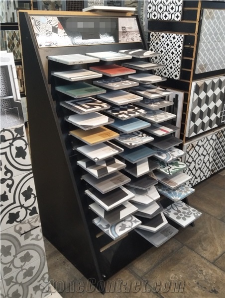 Showroom Porcelain Stone Tile Sample Display Stand