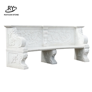 Best Price Human Sculptured Garden Marble Bench
