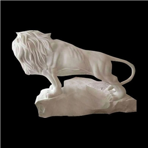 Factory Seller Garden Marble Lion Statue Price In Discount
