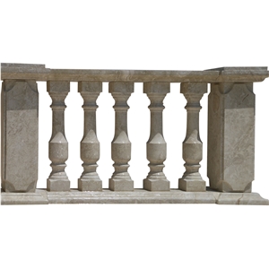 Grey Emperador Marble Balustrades And Rails
