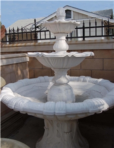 Low Cost Snow White Marble Small Size Garden Fountain Low Cost Snow White Marble Small Size Garden Fountain