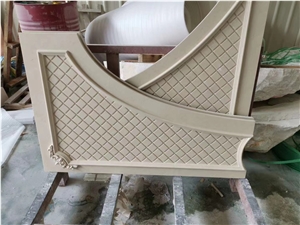 Marjan Beige Marble Engraving Hollow Pattern Wall Bas Relief,Haut Relief