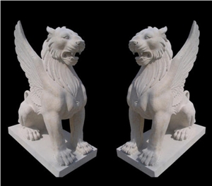 Rose Red Marble Exterior Leopard Statue For Landscaping