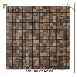VC Mosaic Tiles Adhesive Wall Wood Plank Tiles For Room