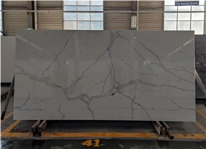 Brand New  Calacatta White  Quartz Stone Slabs Quartz Slabs