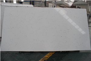 Carrara White Quartz Stone Tiles White  Quartz Slabs