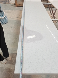 Galaxy White Quartz Kitchen Countertops, Quartz Worktops