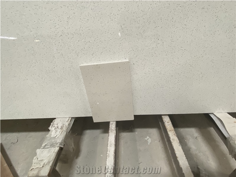 Galaxy White Quartz Kitchen Countertops, Quartz Worktops
