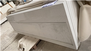 Galaxy White Quartz Kitchen Countertops, Quartz Worktops