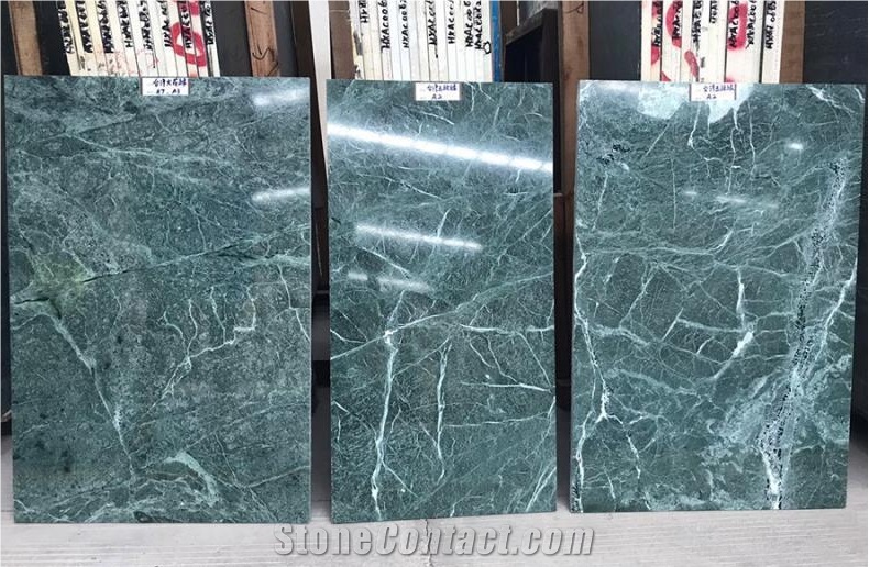Verde Evergreen Marble Slabs Taiwan Green Marble Tiles