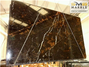 Pakistani Portoro Marble Slabs