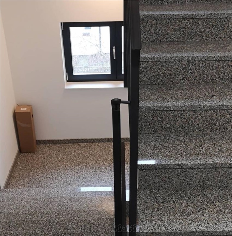 Rosa Beta Granite Staircase- Steps, Risers