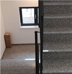 Rosa Beta Granite Staircase- Steps, Risers