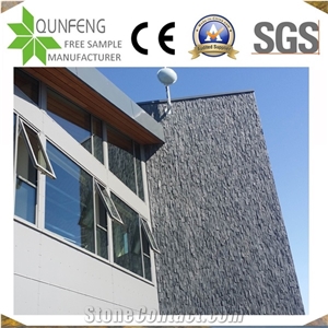 China Black Culture Slate Wall Cladding Ledge Stone Panels
