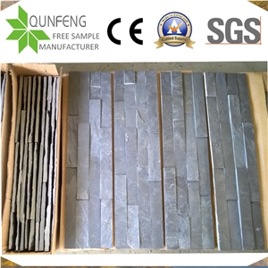 China Black Wall Cladding Slate Split Face Culture Stone