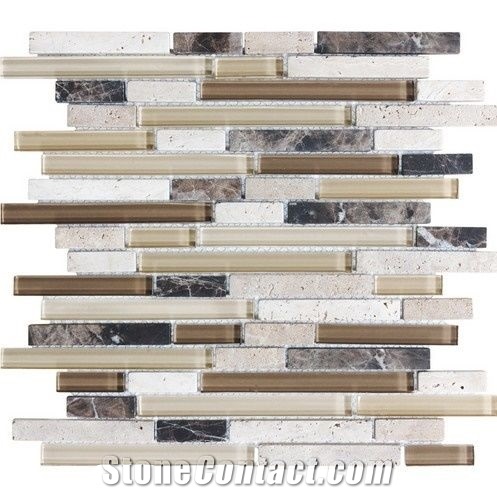 Glass Mosaic Tiles For Indoor Decoration