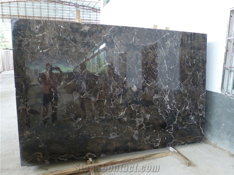 Dark Emperador Marble Slab Wall Floor Tile