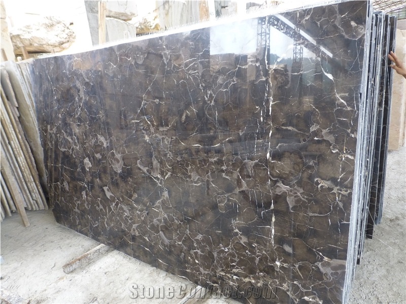 Dark Emperador Marble Slab Wall Floor Tile