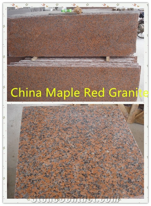 G562 Granite Tile Maple Red Granite Wall Floor Tile