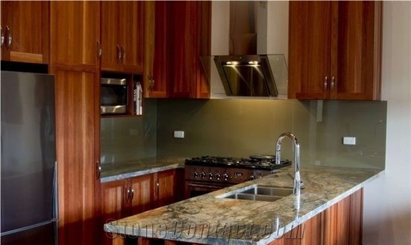 Midnight Fusion Titanium Golden Silk Road Quartzite Slabs