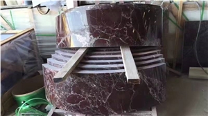 Rosso Levanto Purple Red Marble Column