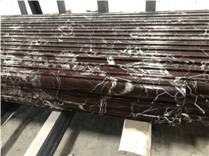 Rosso Levanto Purple Red Marble Column