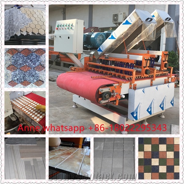 Automatic Continuous Marble Ceramic Tiles Mosaic Cutting Machine