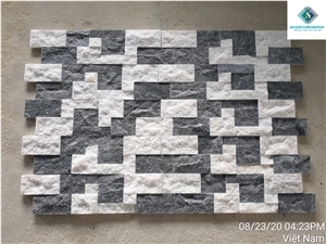 Black & White Marble Combination For Wall Cladding Design