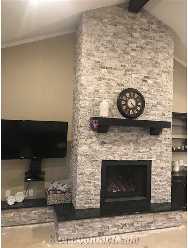 Grey Marble Combination For Wall Cladding Design