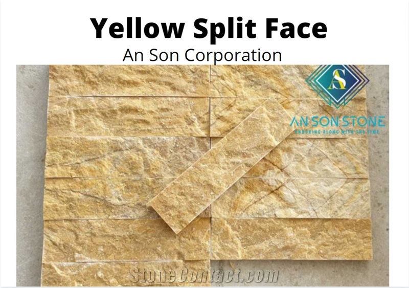 Hot Promotion Yellow Split Face Wall Panel