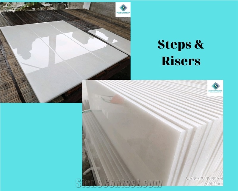 White Steps & Risers 