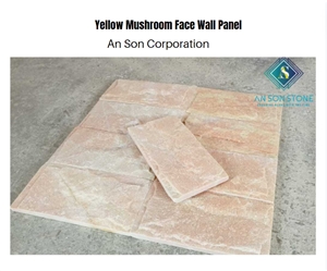 Yellow Mushroom Face Wall Panel For Cladding 