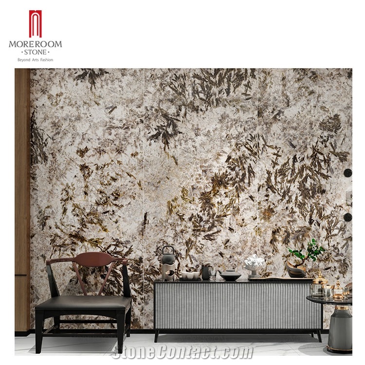 Brown Marble Tiles Large Format Background Wall Tiles