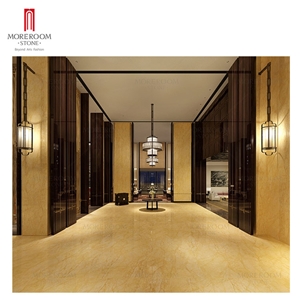 Golden Marble Tiles Large-Format Porcelain Tiles