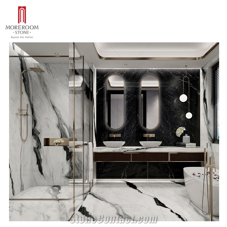 Panda White Marble Tiles Sintered Stone Tiles