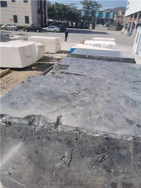 Dark Emperador Spain Gray Natural Terrazzo Marble Slab Tile