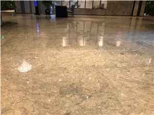 Grey Beige Net Vein Turkey Stock Marble Slab Tile