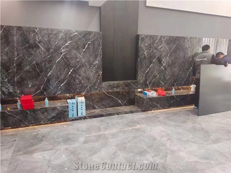 Black Grey Net St Laurent Grey Marble Quarry