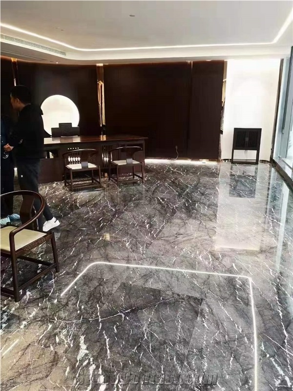 Black Grey Net St Laurent Grey Marble Quarry