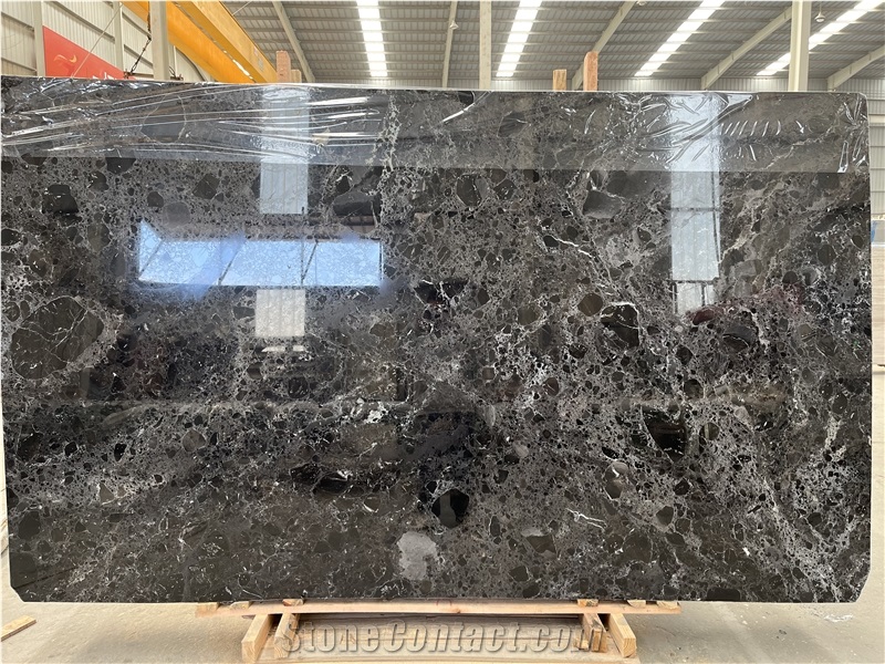 Natural Dark Gray Emperador Marble Quarry