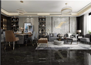 Natural Dark Gray Emperador Marble Quarry