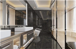 Natural Dark Gray Emperador Marble Quarry
