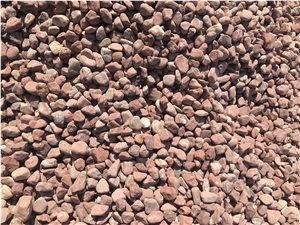 Red Tumbled Pebbles , River Pebbles