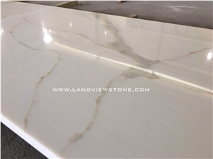 Calacatta Gold White Quartz